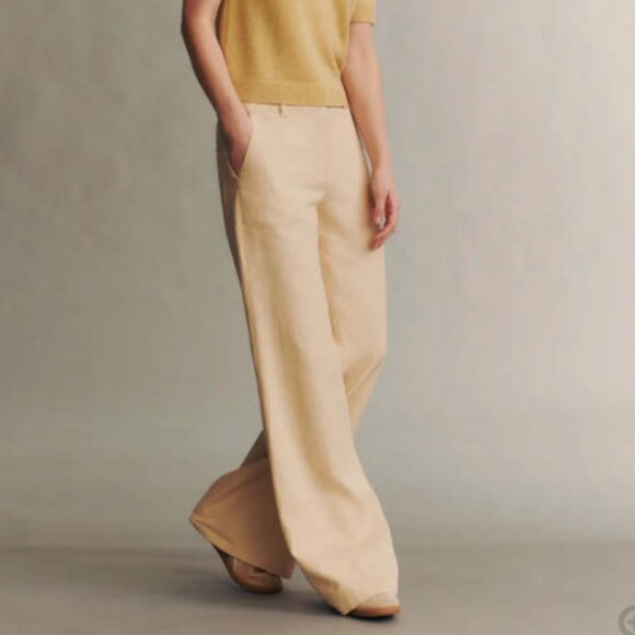TWP Howard Pant in Butter Sz 4 - Picture 1 of 14